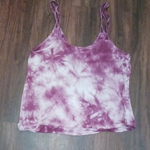 American Eagle Tie-Dye Purple Women's Tank - Picture 5 of 6